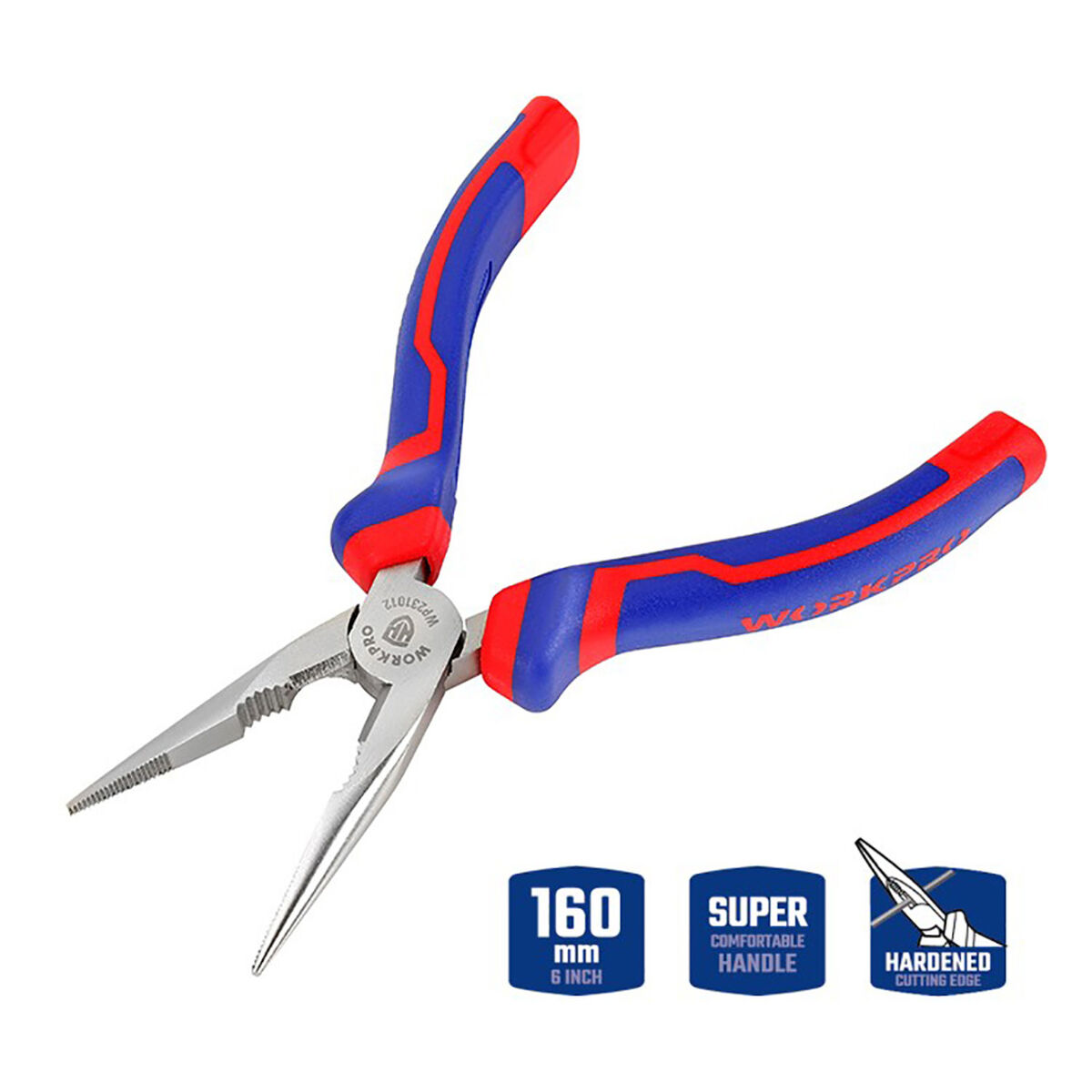Igelne klešče Workpro 6" 16 cm